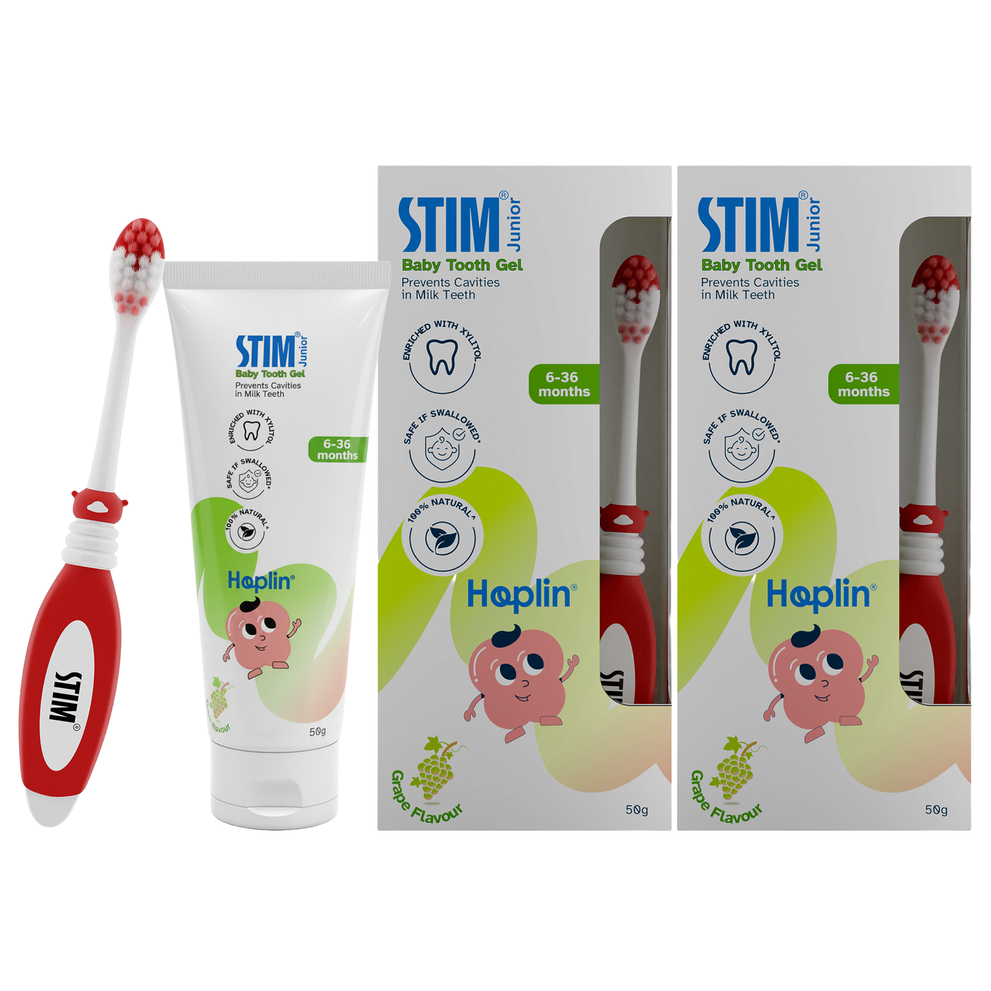 Baby Toothpaste (50g) with Brush (Set of 2)