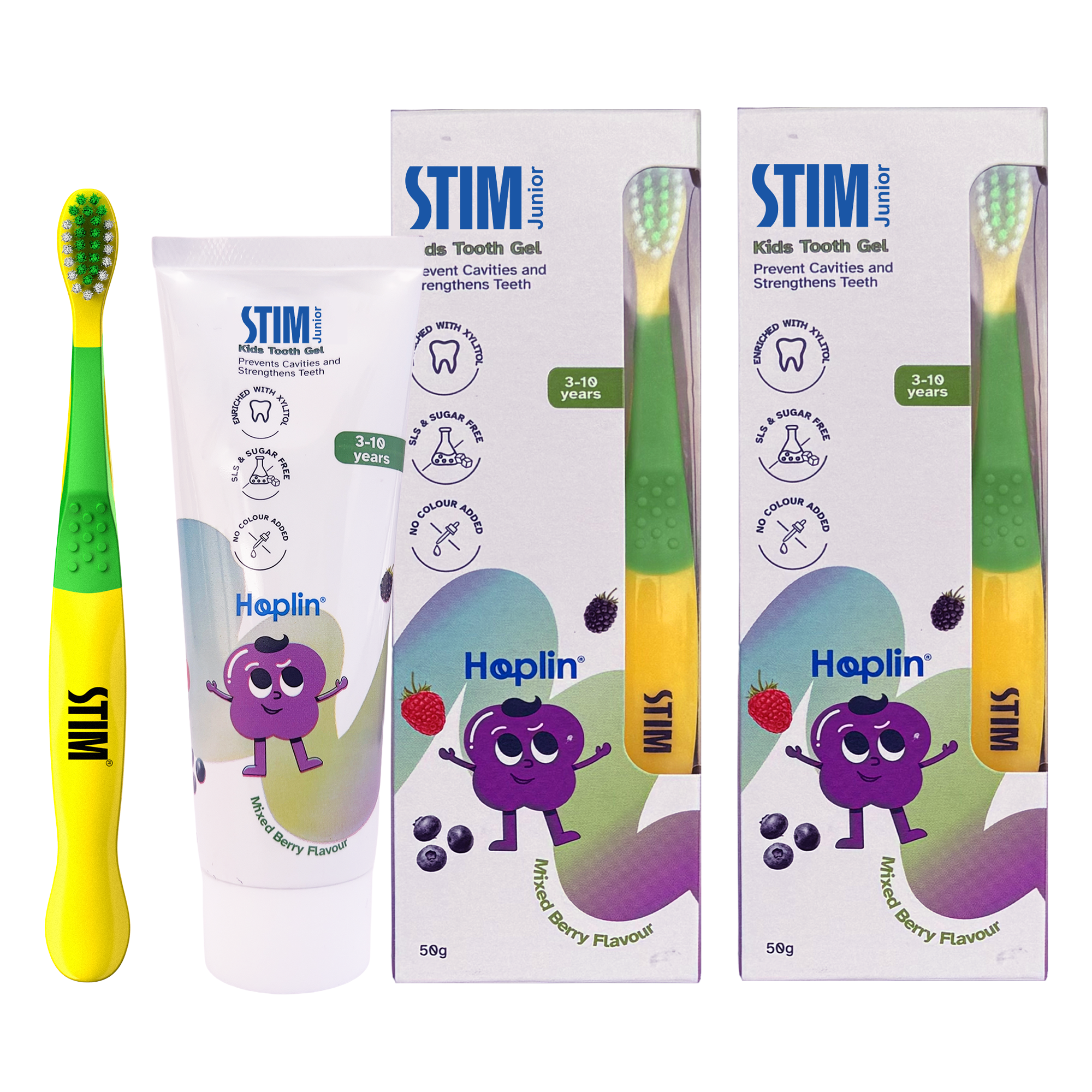 Kids Toothpaste (50g) with Brush (Set of 2)