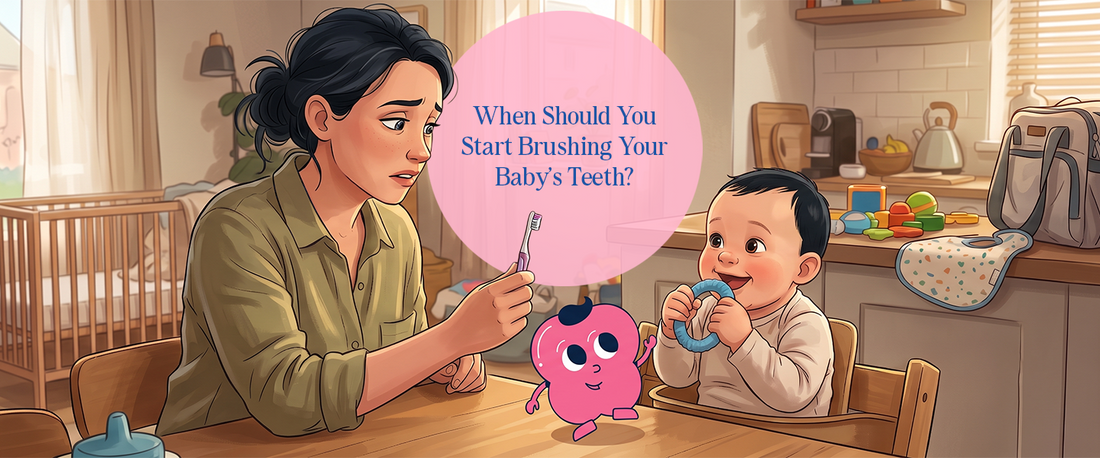 clean your baby’s gums before the first tooth