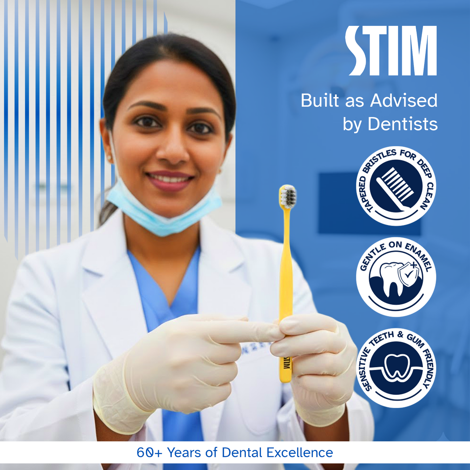 STIM Plus Toothbrush (Pack of 2) Stim Brushes