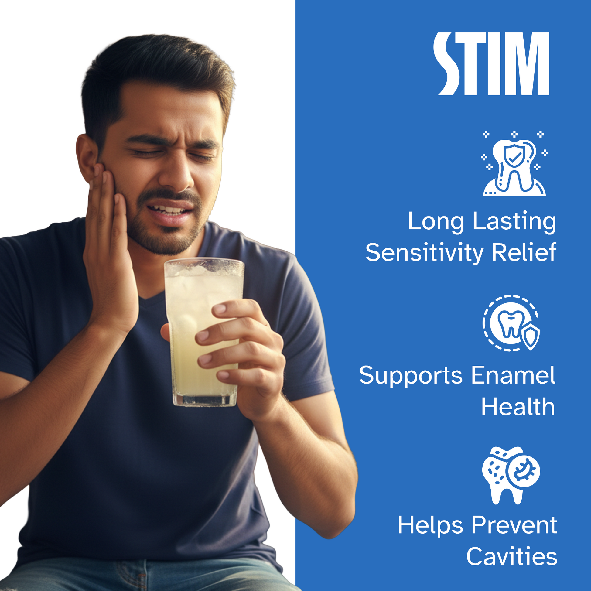 Sentim 100g - Toothpaste for Sensitive Teeth Stim Brushes