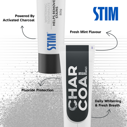 Charcoal toothpaste (Pack of 2)