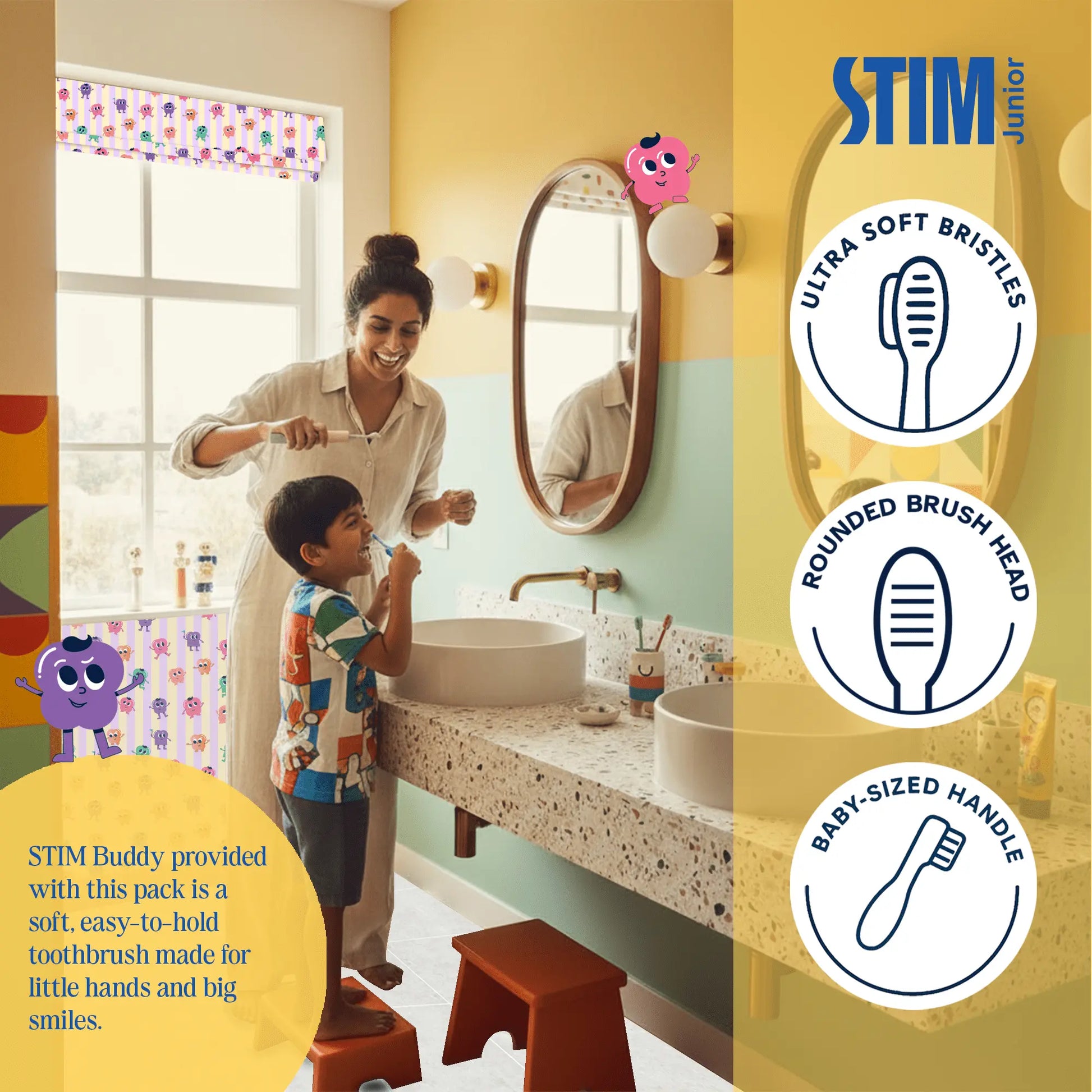 The products indicating toothpaste is 100% natural with SLS‑free and sugar‑free gentle formula