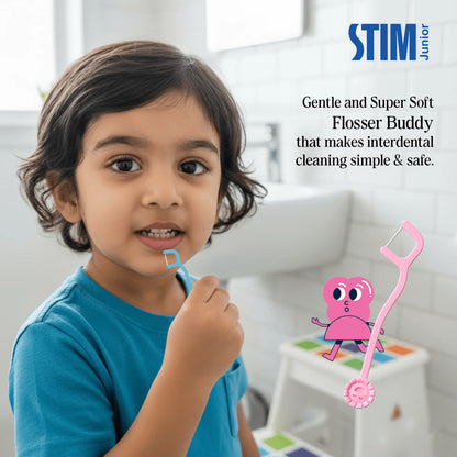 Tongue scraper on the back of the toothbrush head for added cleaning