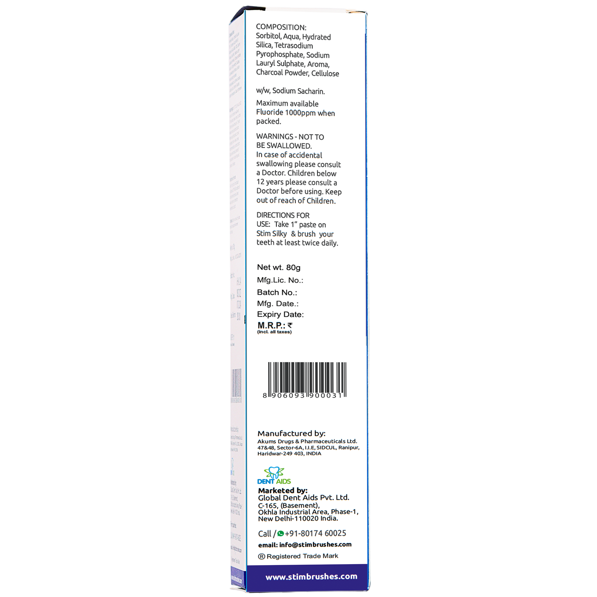 Ri-Namel Toothpaste to Re-mineralize Enamel Stim Brushes