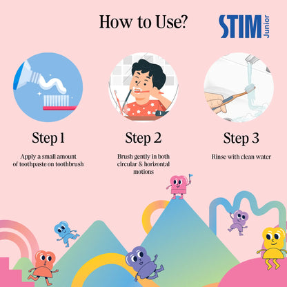 How to use – steps to apply baby tooth gel and gently brush baby’s teeth and gums