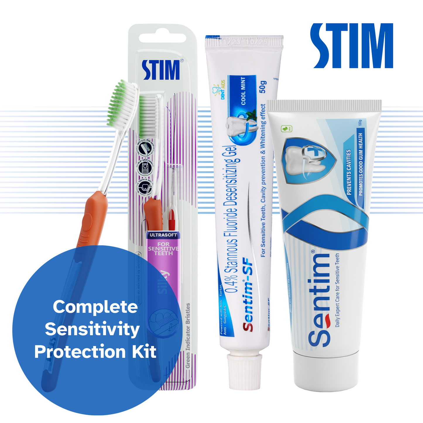 Sentim 100g - Toothpaste for Sensitive Teeth Stim Brushes