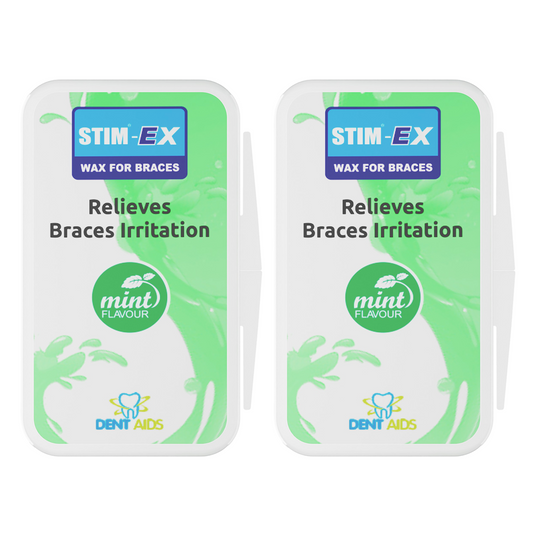 STIM - EX Wax strips for Braces (Pack of 2)