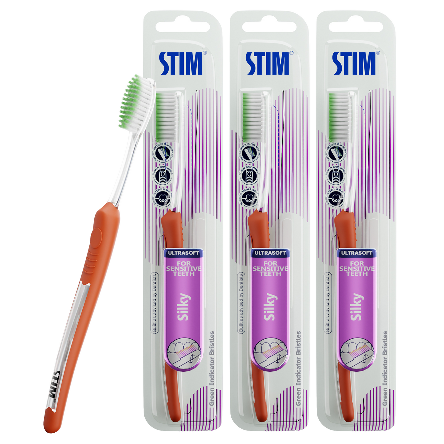 Silky Toothbrush for Sensitive Teeth (Pack of 3)