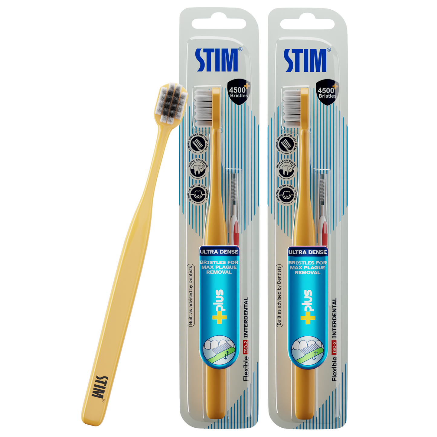 STIM Plus Toothbrush (Pack of 2) Stim Brushes