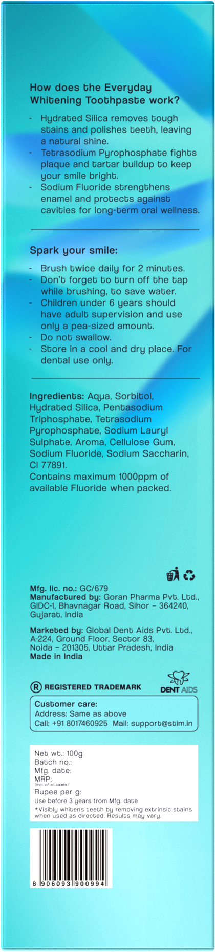Everyday Whitening Toothpaste STIM