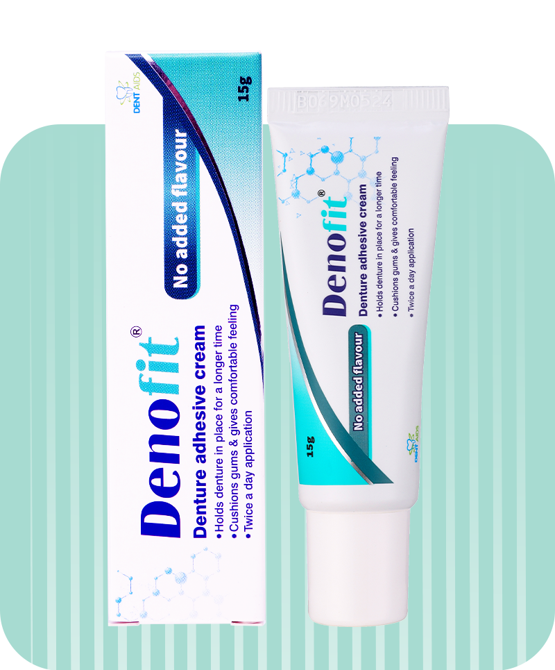 Denofit - Denture Adhesive Cream 50g Stim Brushes
