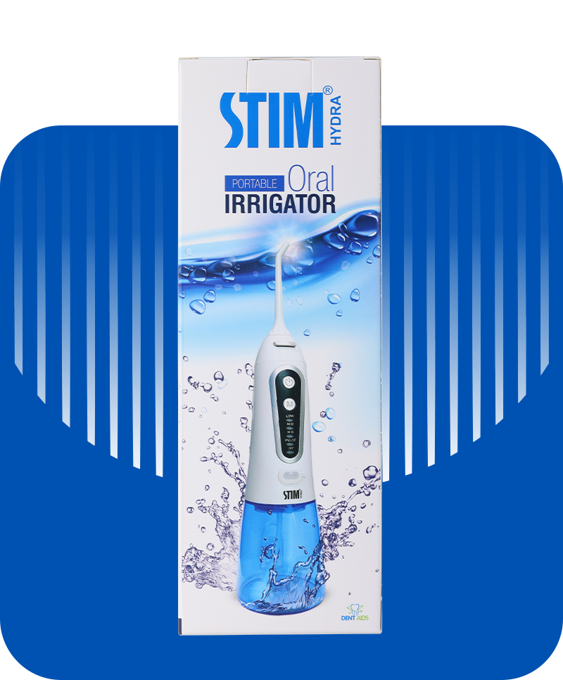 STIM Hydra Portable Oral Irrigator Water Flosser Stim Brushes